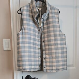 Hem & Thread Plaid Vest